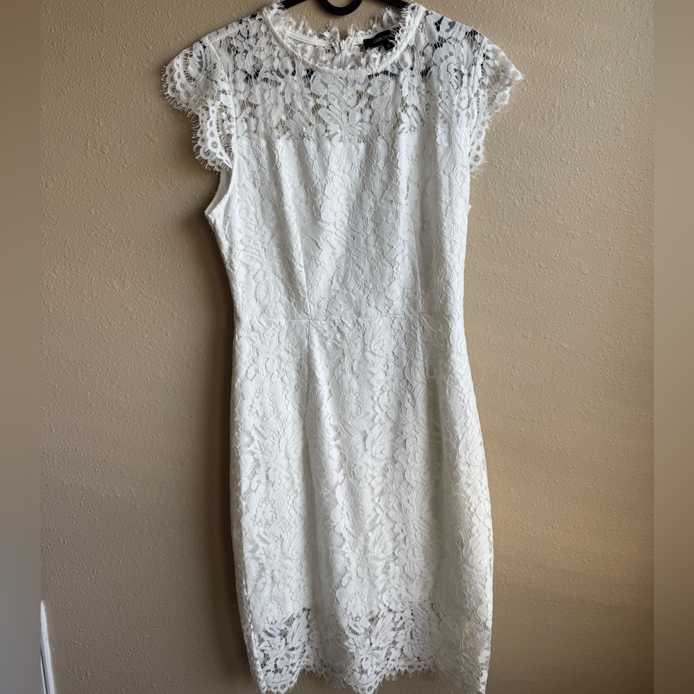 Elegant White Lace Dress
